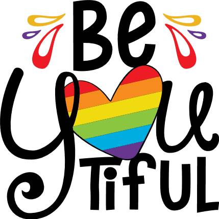 Be you ti ful free svg file for members, gay pride month svg for t-shirt