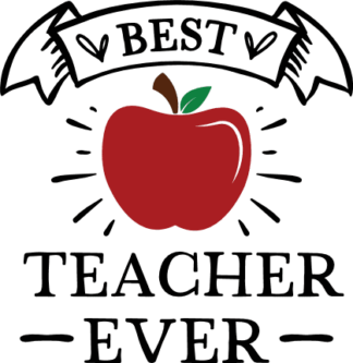 Best teacher ever free svg file for members, apple, teacher's day gift, mug design