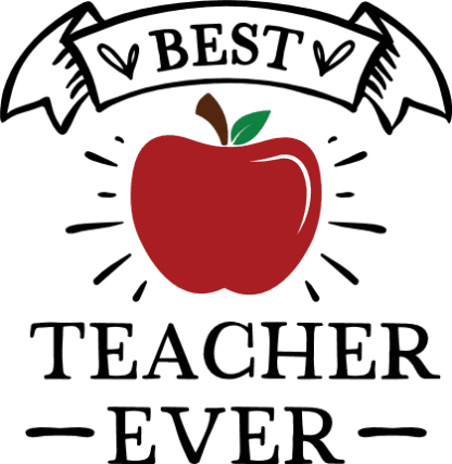 Best teacher ever free svg file for members, apple, teacher's day gift, mug design