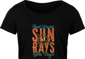 Boat waves, sun rays, lake days free svg file for members, Summer Vacation svg for tshirt