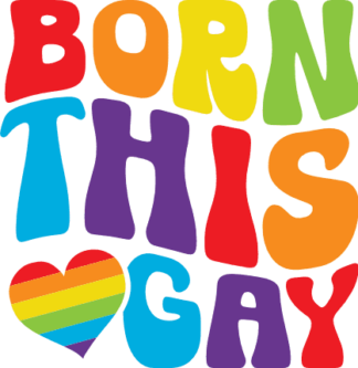 Born this gay free svg file for members, pride month svg for hoodie