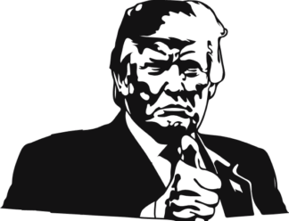 Donald trump thumbs up free svg file for members, political vector image