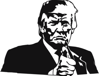 Donald trump thumbs up free svg file for members, political vector image