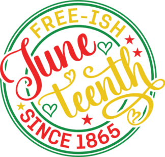 Free-ish Juneteenth since 1865 free svg file for members, black history month svg for t-shirt