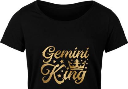 Gemini king free svg file for members, golden png for sublimation, birthday svg for t-shirt