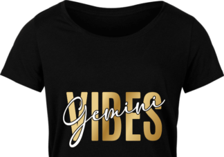 Gemini vibes free svg file for members, golden png for sublimation, zodiac t-shirt design
