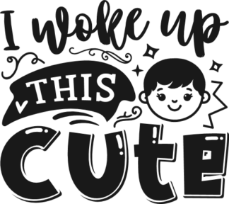 I woke up this cute free svg file for members, funny baby onesie design
