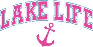 Lake life free svg file for members, anchor, Boat decal
