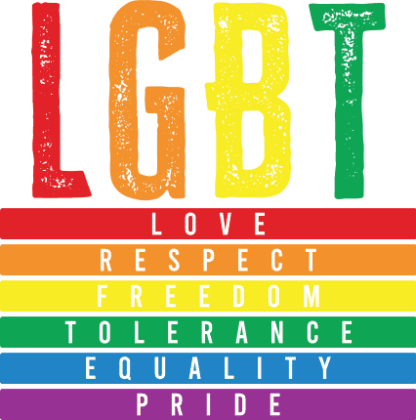 LGBT sign, love, respect, freedom, tolerance, equality, pride free svg file for members, gay pride month