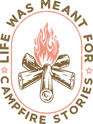 Life was meant for campfire stories free svg file for members, funny camping svg for t-shirt