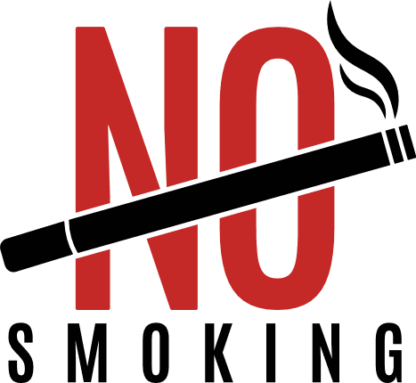 No smoking, Lighted Cigarette Smoke free svg file for members, world no tobacco day, wall sign