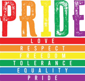 Pride sign, love, respect, freedom, tolerance, equality free svg file for members, gay pride month svg for hoodie