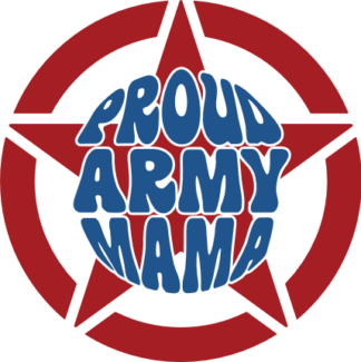 Proud army mama, star free svg file for members, svg for tumbler