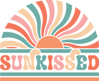 Sunkissed, sun retro design free svg file for members, Summer Sweatshirt Design
