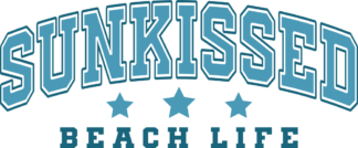 Sunkissed, beach life free svg file for members, beach day t-shirt design