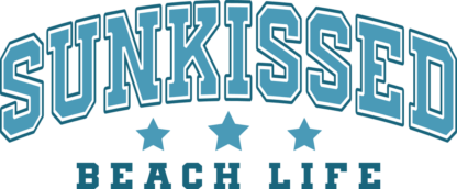 Sunkissed, beach life free svg file for members, beach day t-shirt design