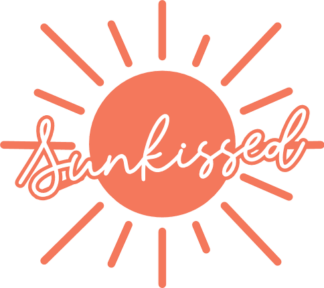 Sunkissed, sun outline free svg file for members, Summer T-Shirt Design