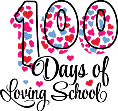 100 days of loving school free svg file for members, svg for tshirt