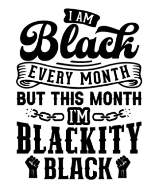I am black every month, but this month I'm blackity black free svg file for members, Juneteenth svg for tshirt