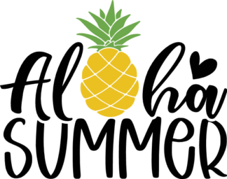 Aloha summer free svg file for members, summer vacay t-shirt design