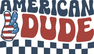 American dude free svg file for members, checkered pattern, 4th of july hoodie design