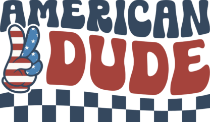 American dude free svg file for members, checkered pattern, 4th of july hoodie design