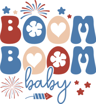 Boom boom baby free svg file for members, 4th of July sweatshirt design