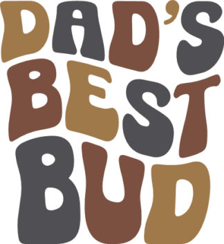 Dad's best bud free svg file for members, kids tshirt design