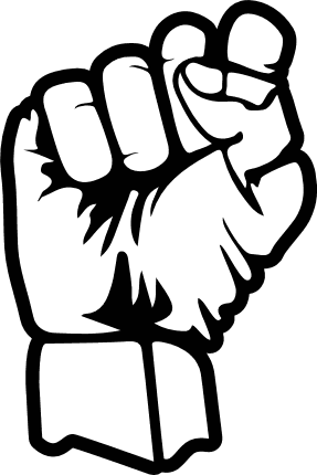 Clenched Raised Fist free svg file for members, Juneteenth, clipart image