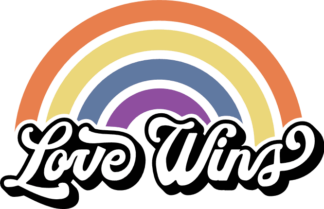 Love wins, rainbow free svg file for members, gay pride month svg for hoodie