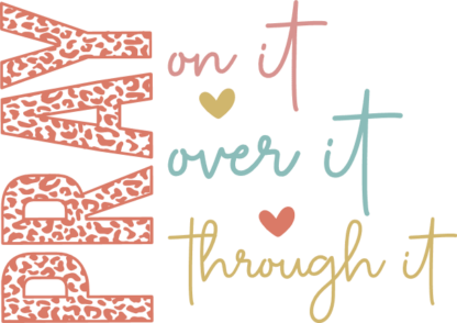 Pray on it, over it, through it free svg file for members, leopard print, religious svg for t-shirt