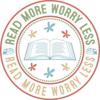 Read more, worry less free svg file for members, positive vibes, tote bag design