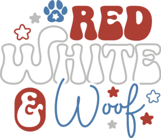 Red, white and woof free svg file for members, 4th of july svg for tshirt