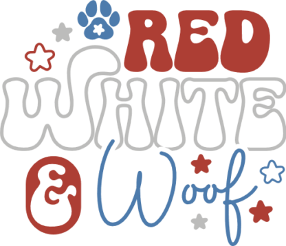 Red, white and woof free svg file for members, 4th of july svg for tshirt