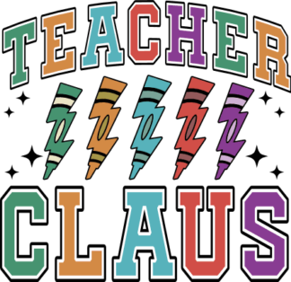 Teacher claus free svg file for members, Christmas Teacher Sweatshirt Design