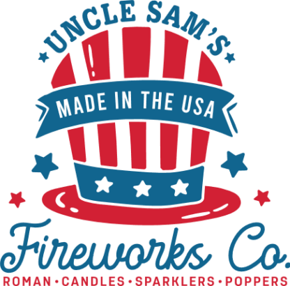 Uncle sam's, Fireworks Co, Roman, candles, sparklers, poppers, made in the USA free svg file for members, 4th of July sign