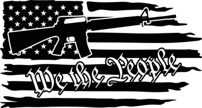 We the people, rifle gun and tattered flag free svg file for members, 4th July svg for tshirt