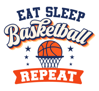 Eat, sleep, basketball, repeat free svg file for members, basketball player hoodie design