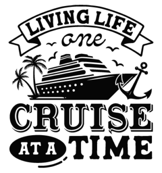 Living life one cruise at a time free svg file for members, vacay tshirt design