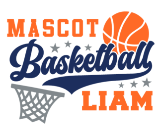 Mascot basketball liam free svg file for members, player mascot svg design for hoodie