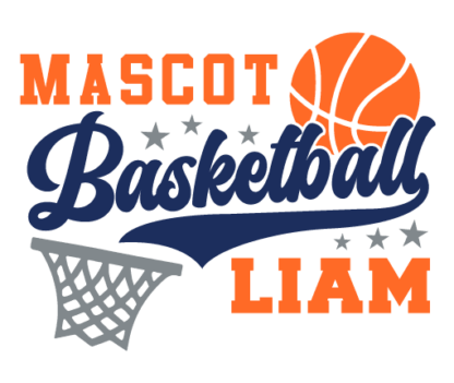 Mascot basketball liam free svg file for members, player mascot svg design for hoodie