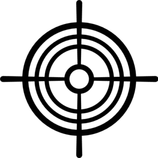 Scope Aim free svg file for members, target icon clipart image, hunting decorative element