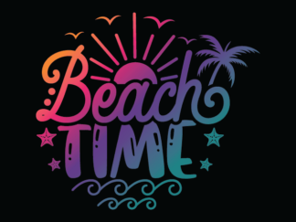 Beach time free svg file for members, summer beach vacation sweatshirt design, PNG for sublimation