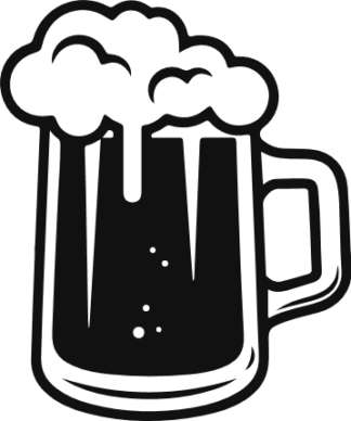 Beer mug foam comes out free svg file for members, alcohol, drink, vector image, decorative element