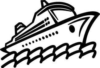 Cruise ship side view clipart image free svg file for members, cruising svg, decorative element