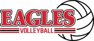 Eagles volleyball free svg file for members, team mascot t-shirt design