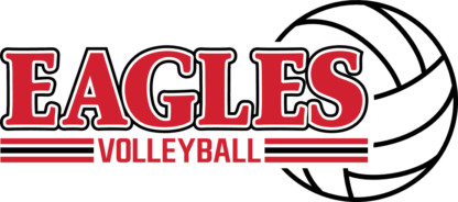 Eagles volleyball free svg file for members, team mascot t-shirt design