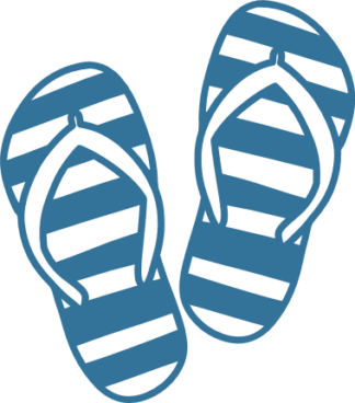 Flip flops clipart image free svg file for members, beach vibes, decorative element