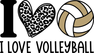 I love volleyball free svg file for members, volleyball fan hoodie design