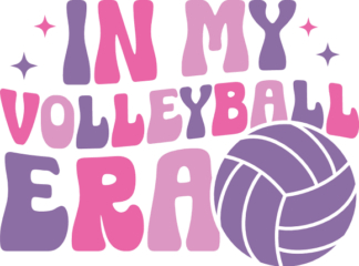 In my volleyball era free svg file for members, volleyball lover t-shirt design